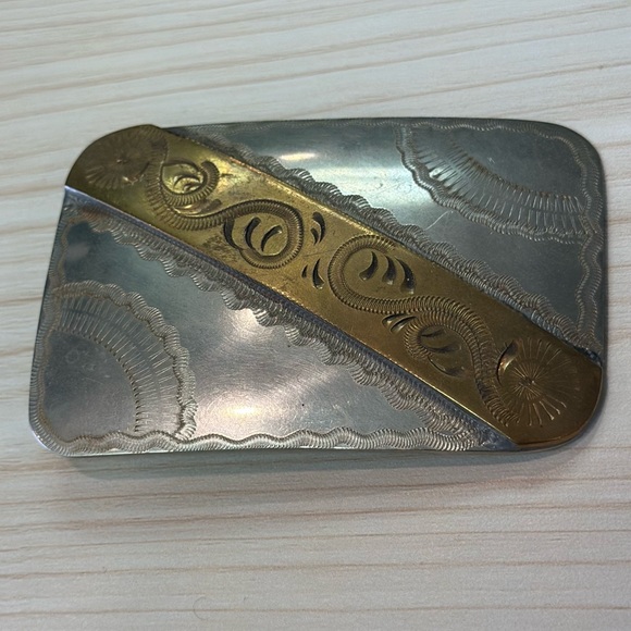 Vintage Hunter Corp. German Silver Belt Buckle